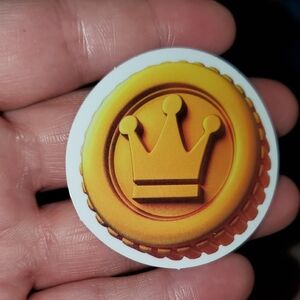 🆓 Roblox Gold Crown Coin Sticker
